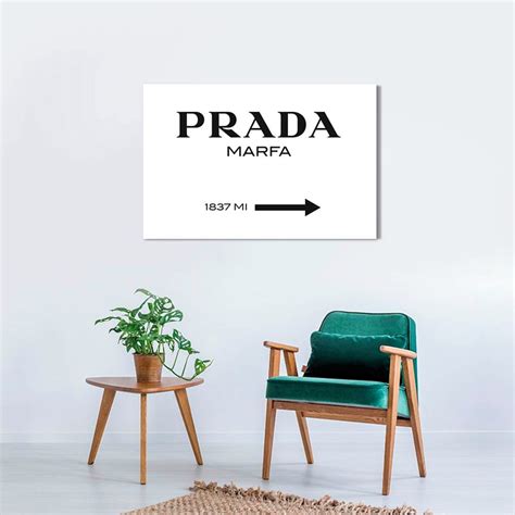 quadro prada|prada marfa logo.